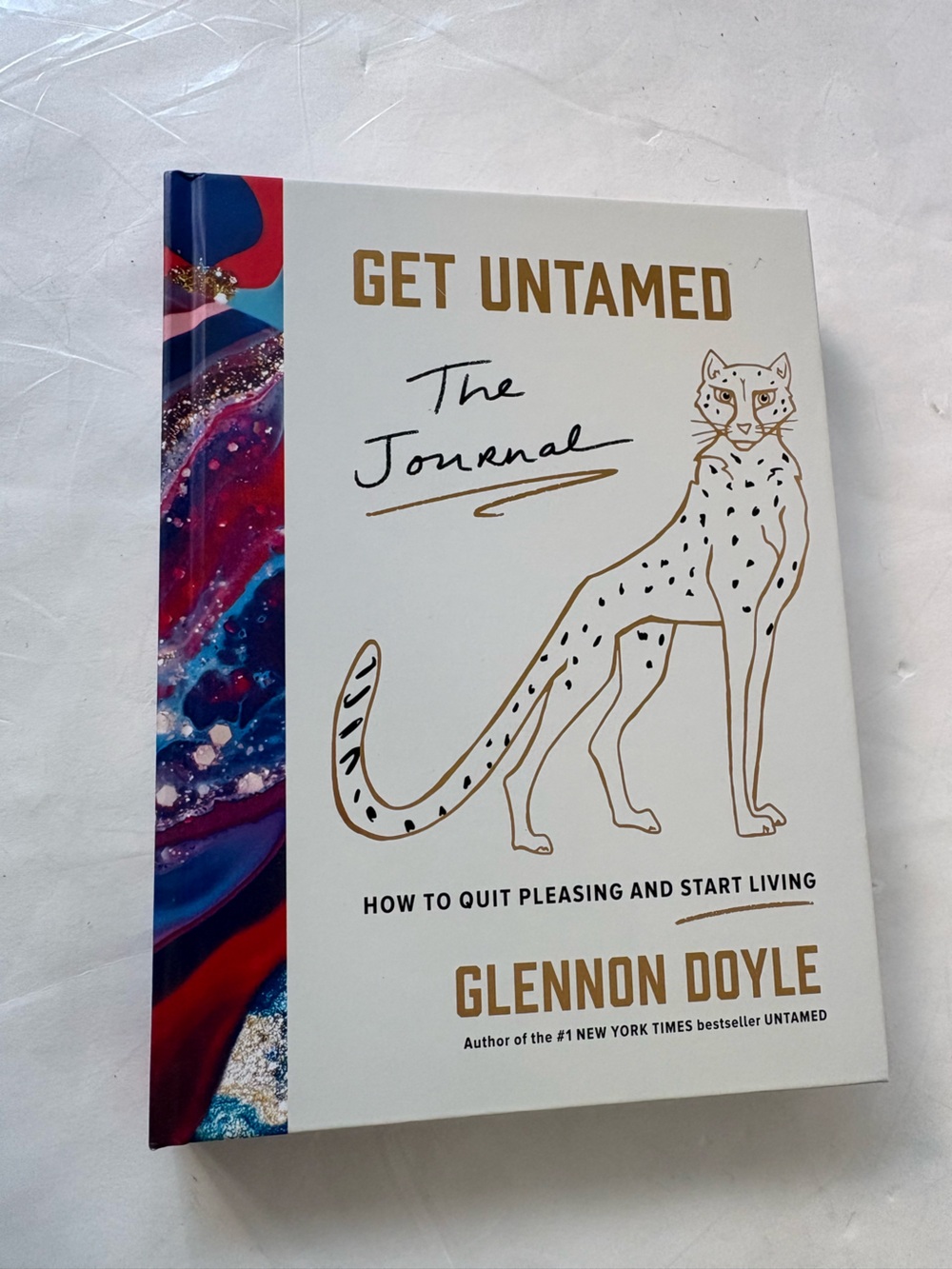Get Untamed Journal with Gold Leopard Illustration